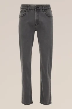 Rain ready slim fit jeans met medium stretch