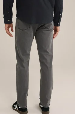 Rain ready slim fit jeans met medium stretch