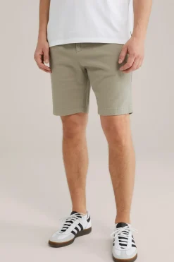 regular fit chinoshort met structuur