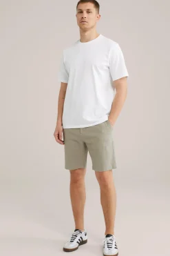 regular fit chinoshort met structuur