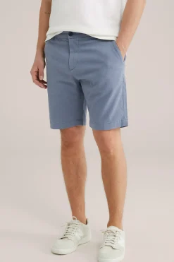 regular fit chinoshort met structuur
