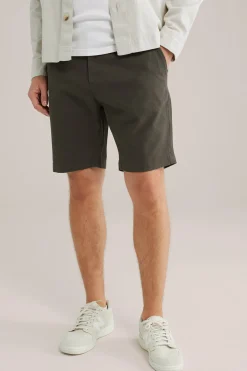 regular fit chinoshort met structuur