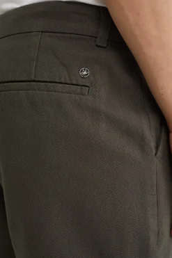regular fit chinoshort met structuur