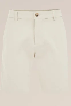regular fit chinoshort met structuur