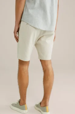 regular fit chinoshort met structuur