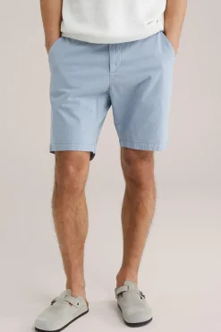 Regular fit chino short met structuur