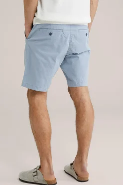 Regular fit chino short met structuur
