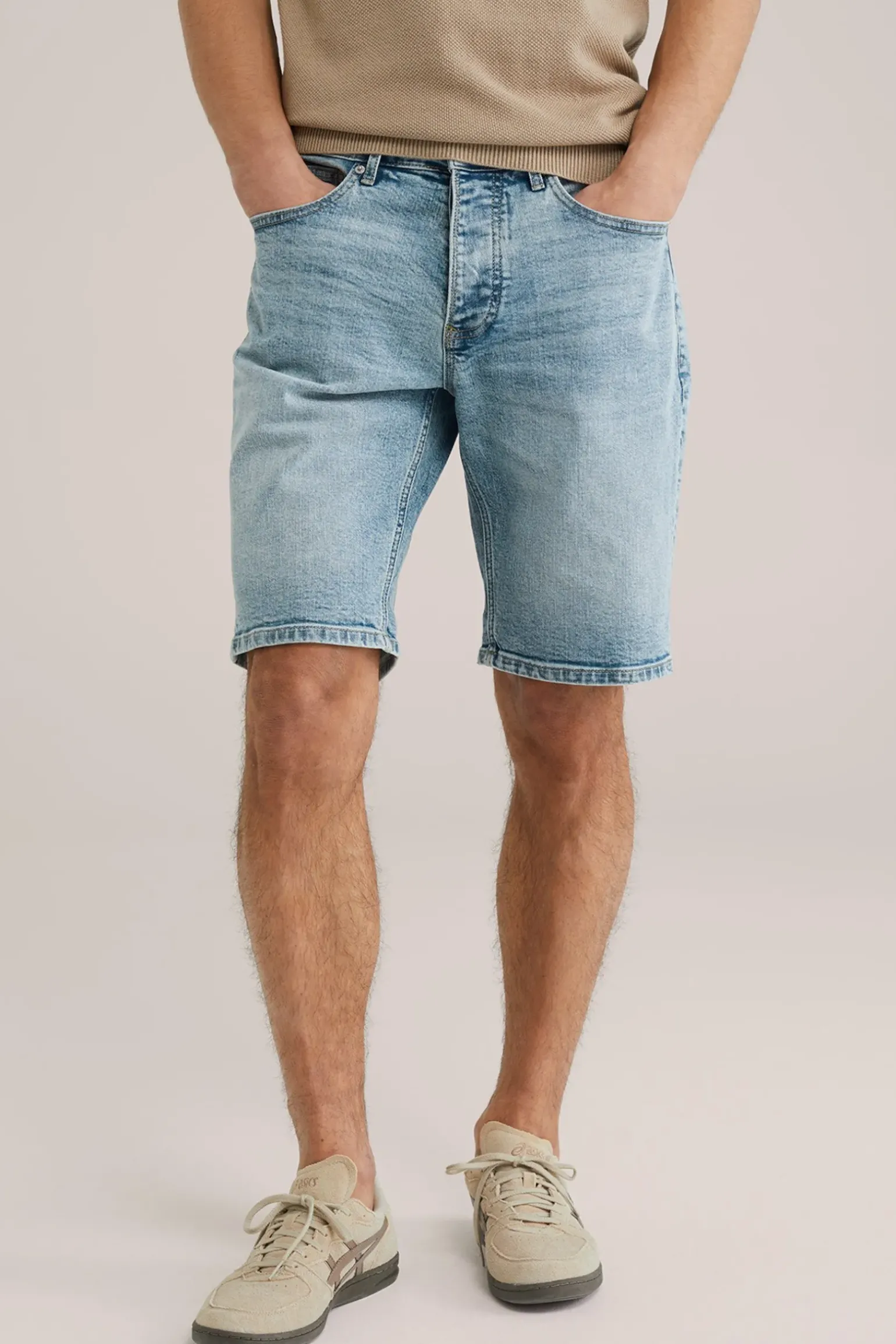 regular fit denimshort