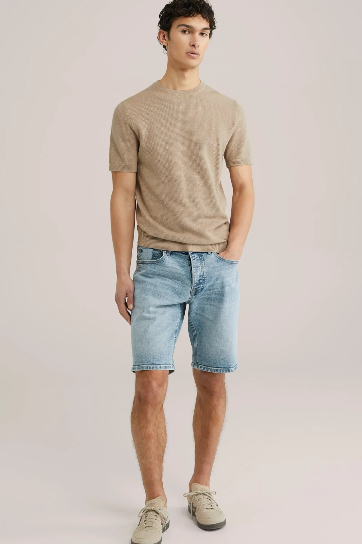 regular fit denimshort