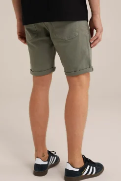 regular fit denim short