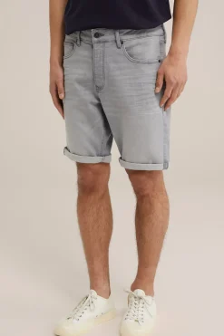 regular fit denimshort met stretch