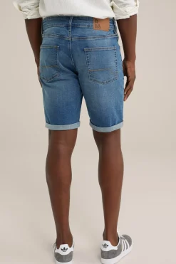 regular fit denimshort met stretch