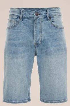 regular fit denimshort met stretch