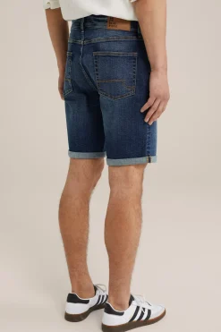 regular fit denimshort met stretch