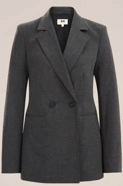 regular fit double-breasted blazer