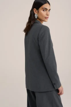 regular fit double-breasted blazer
