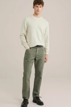 regular fit jeans met medium stretch