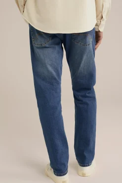 regular fit jeans met medium stretch
