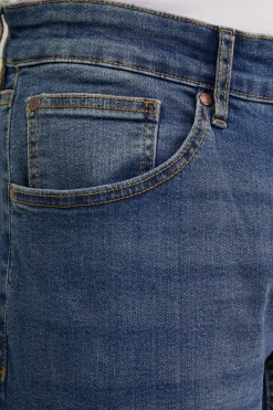 regular fit jeans met medium stretch