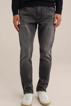 regular fit jeans met medium stretch