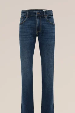 regular fit jeans met medium stretch