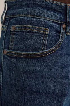 regular fit jeans met medium stretch