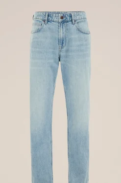 regular fit jeans van linnenmix