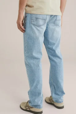 regular fit jeans van linnenmix