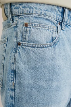 regular fit jeans van linnenmix