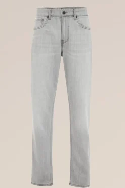 regular fit jeans van linnenmix