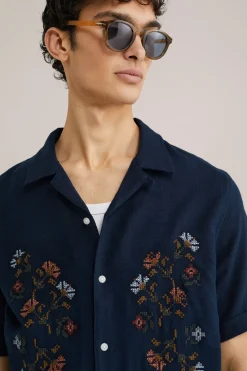 regular fit overhemd met embroidery