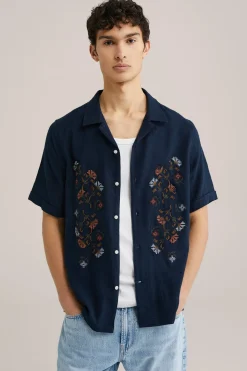 regular fit overhemd met embroidery