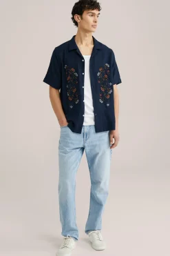 regular fit overhemd met embroidery