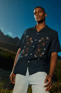 regular fit overhemd met embroidery