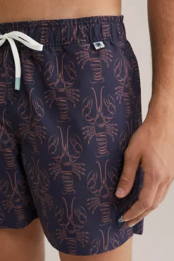 regular fit zwembroek met dessin