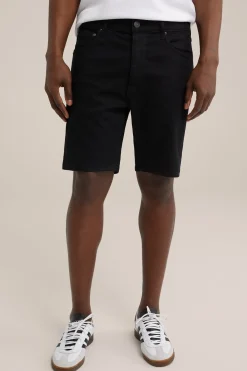 relaxed fit denimshort met stretch