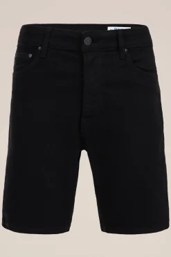 relaxed fit denimshort met stretch