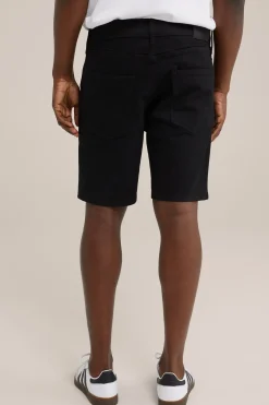 relaxed fit denimshort met stretch