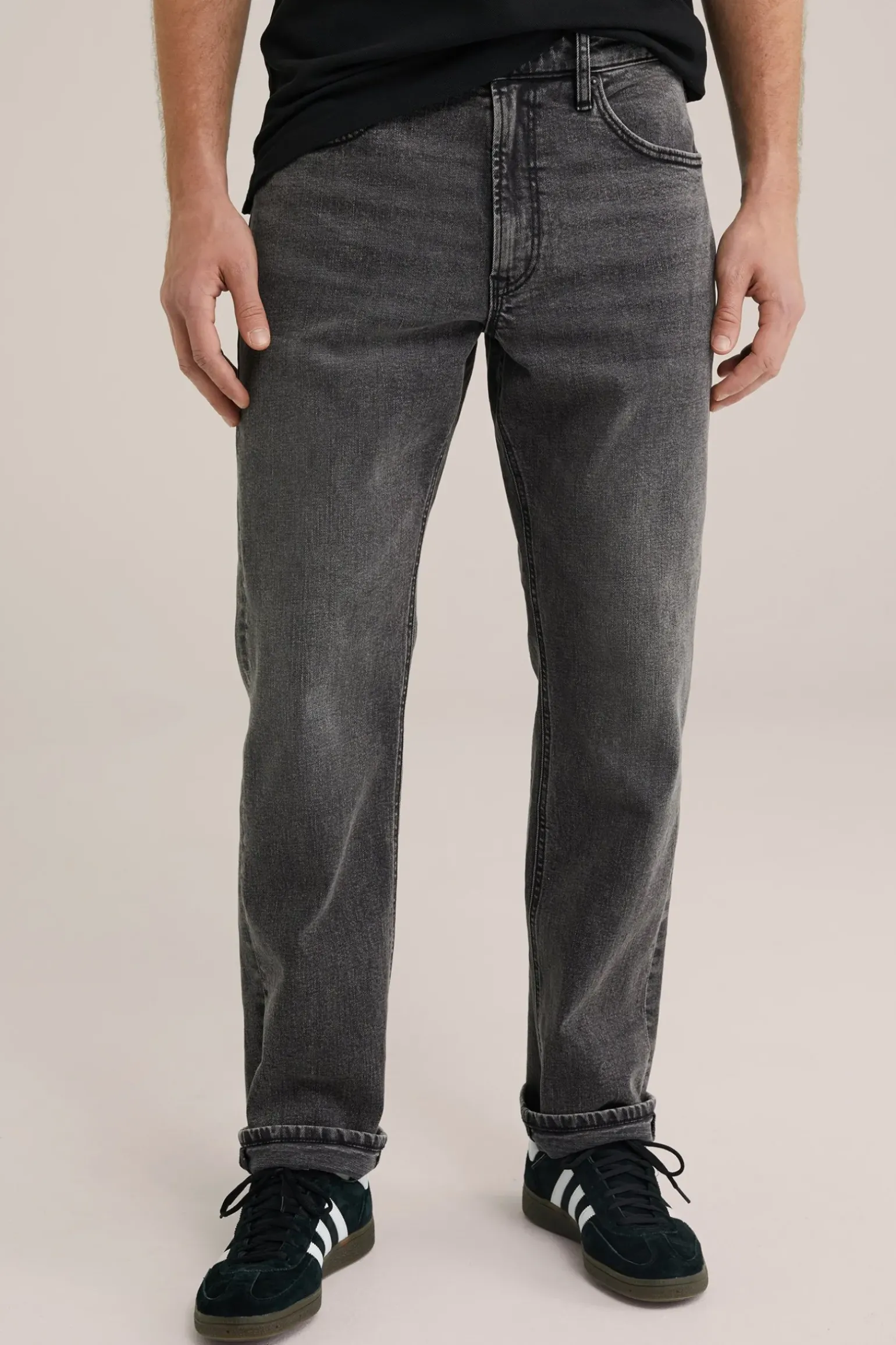 Relaxed fit jeans met comfort stretch