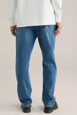 Relaxed fit jeans met medium stretch