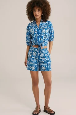 relaxed fit short met dessin