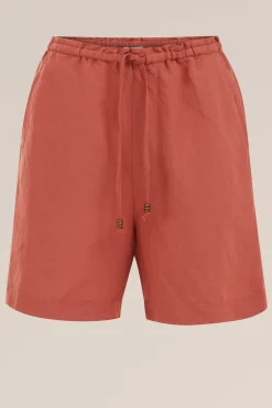 Relaxed fit short van linnenmix