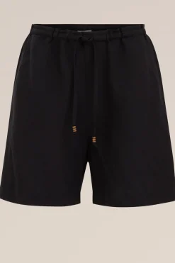 Relaxed fit short van linnenmix