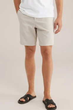 relaxed fit short van linnenmix
