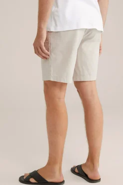 relaxed fit short van linnenmix
