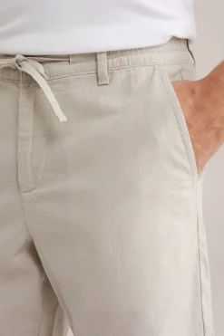 relaxed fit short van linnenmix