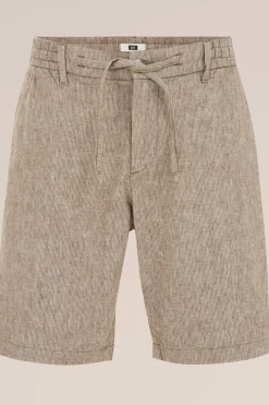 relaxed fit short van linnenmix