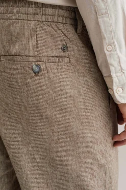 relaxed fit short van linnenmix