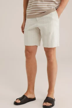 relaxed fit short van linnenmix
