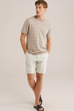 relaxed fit short van linnenmix